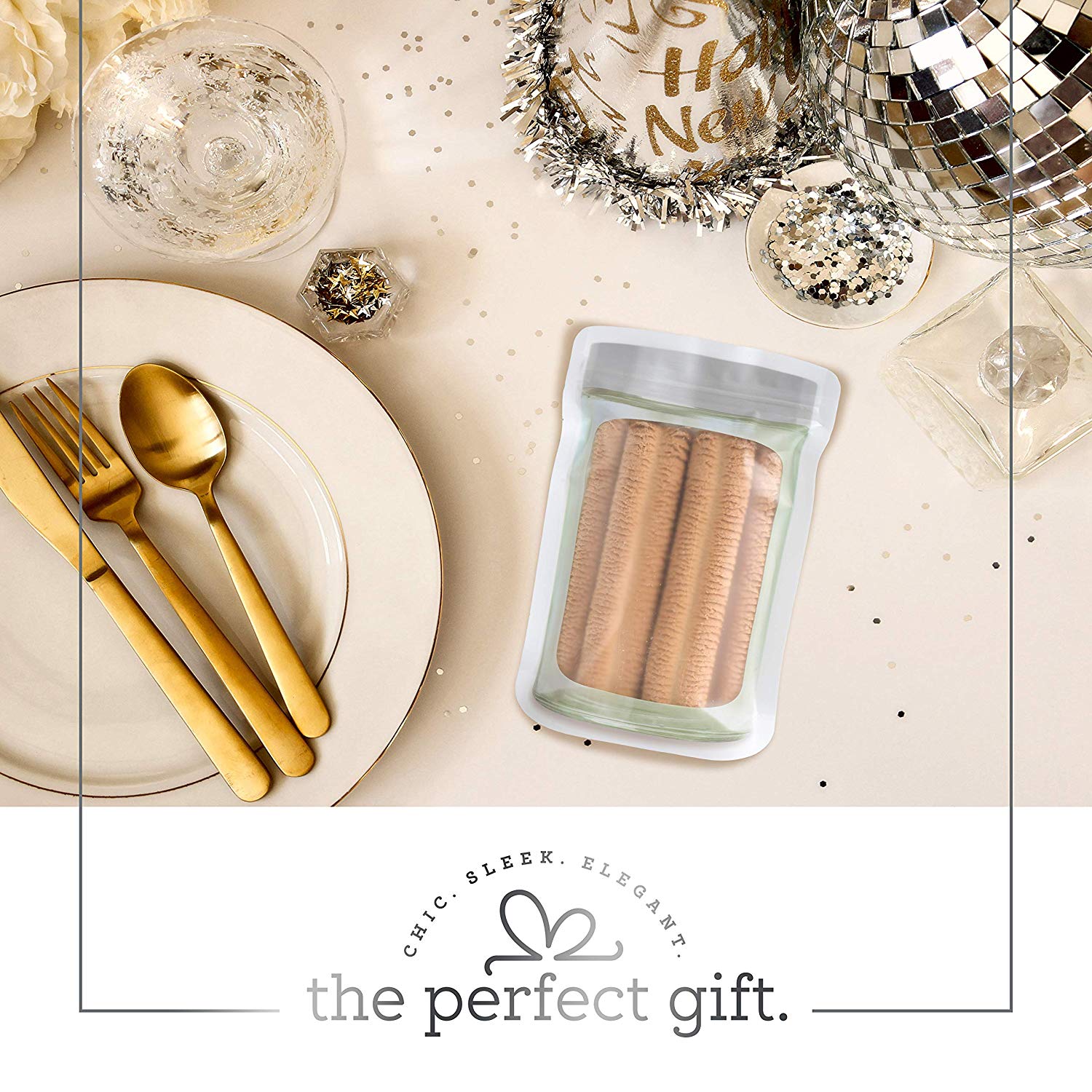 Jar Shape Airtight Bag Silver 5"X7.5" 10 Packs